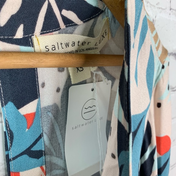 Saltwater Luxe Palm Kimono Dress XS - Picture 6 of 8